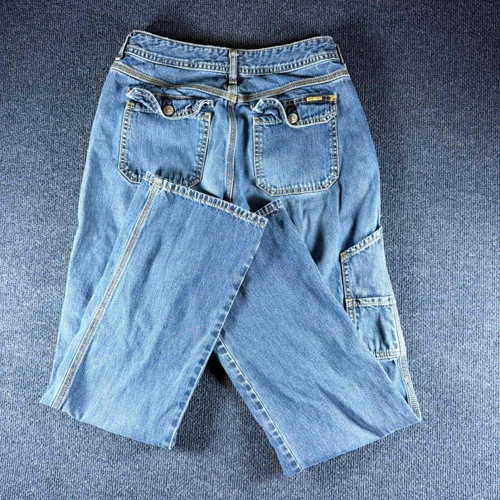 Diesel Straight Leg Denim Jeans Mens 29 W28 L30.5 Medium Wash Cotton Italy